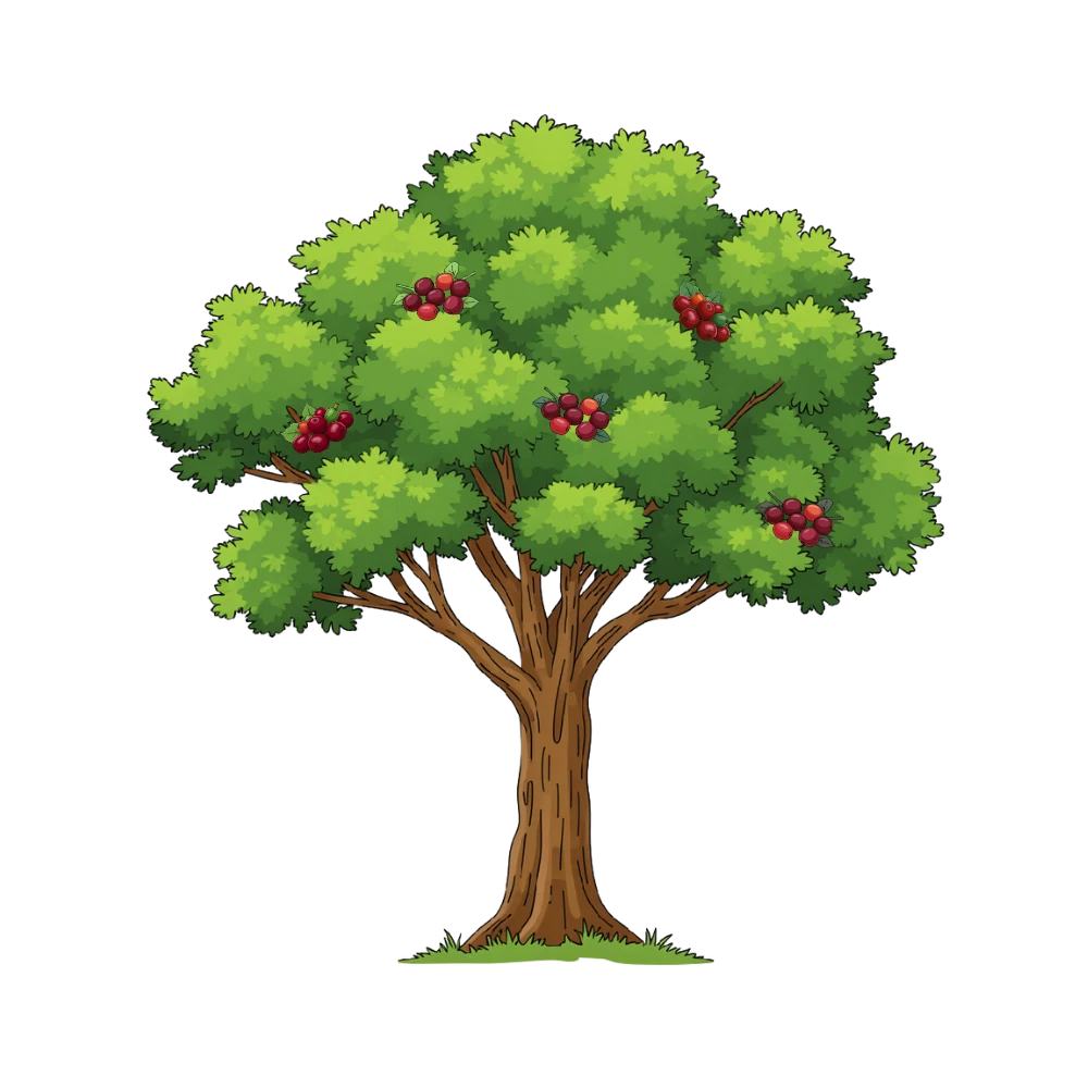 Flourishing tree growth stage